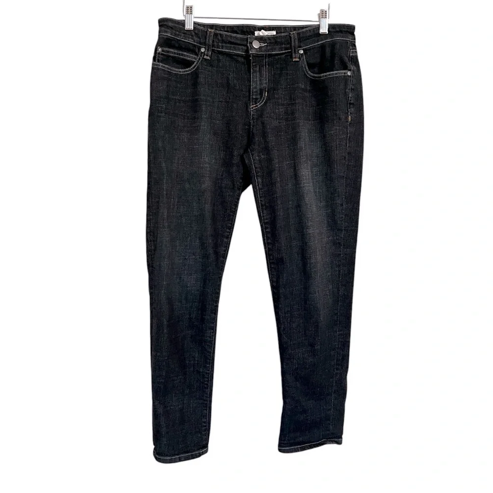 Eileen Fisher Women’s Black Denim Jeans Mid Rise Size 8
